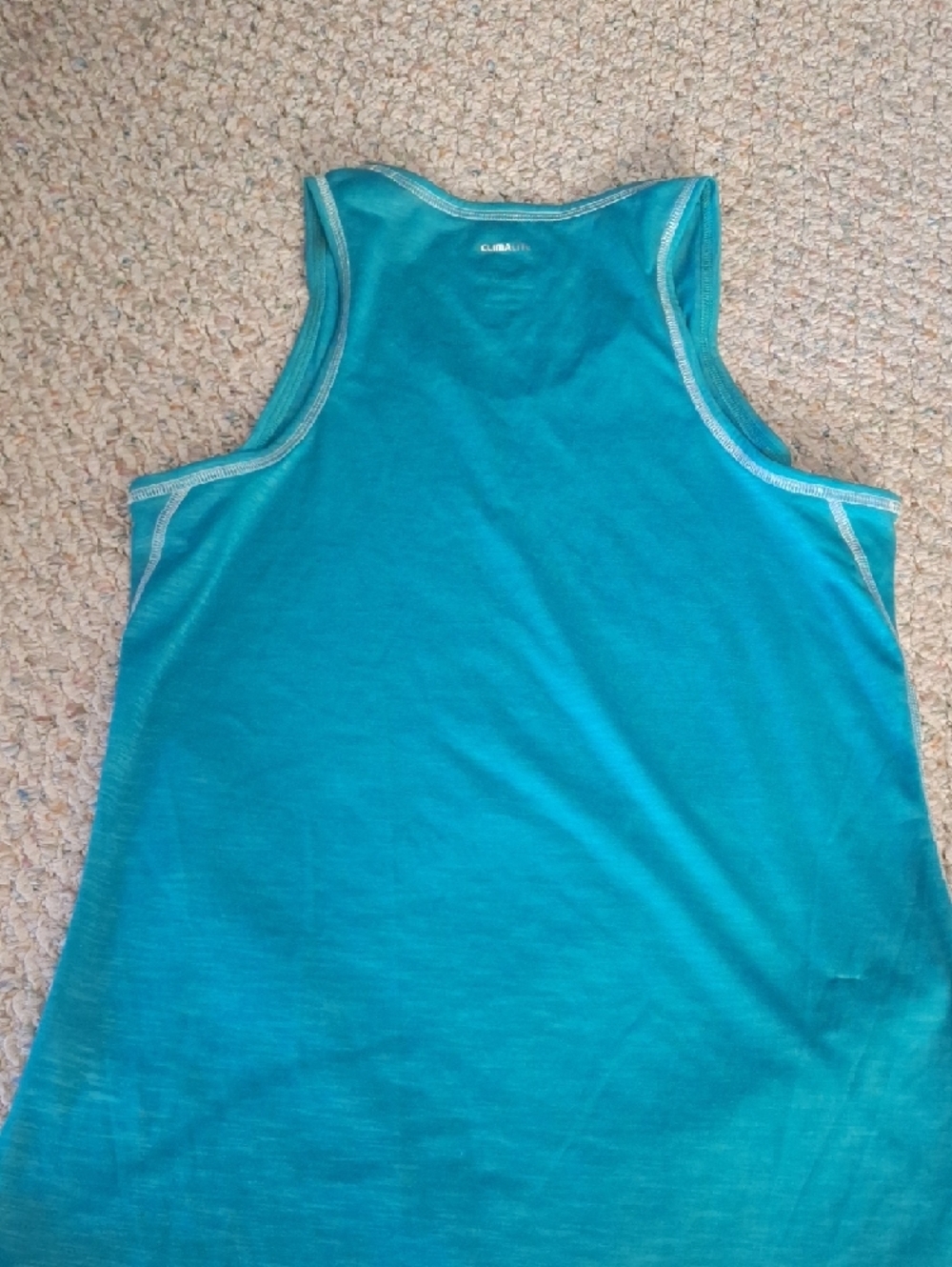 adidas Teal Performance Tank Top - Picture 4 of 4